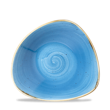 Cornflower Blue Triangle Bowl 18.5cm